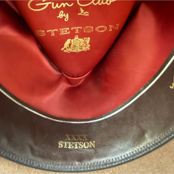 Stetson 7 1/8 Brown Tan Gun Club XXXX 4X Hat Byrnie Utz Seattle - Picture 11 of 15